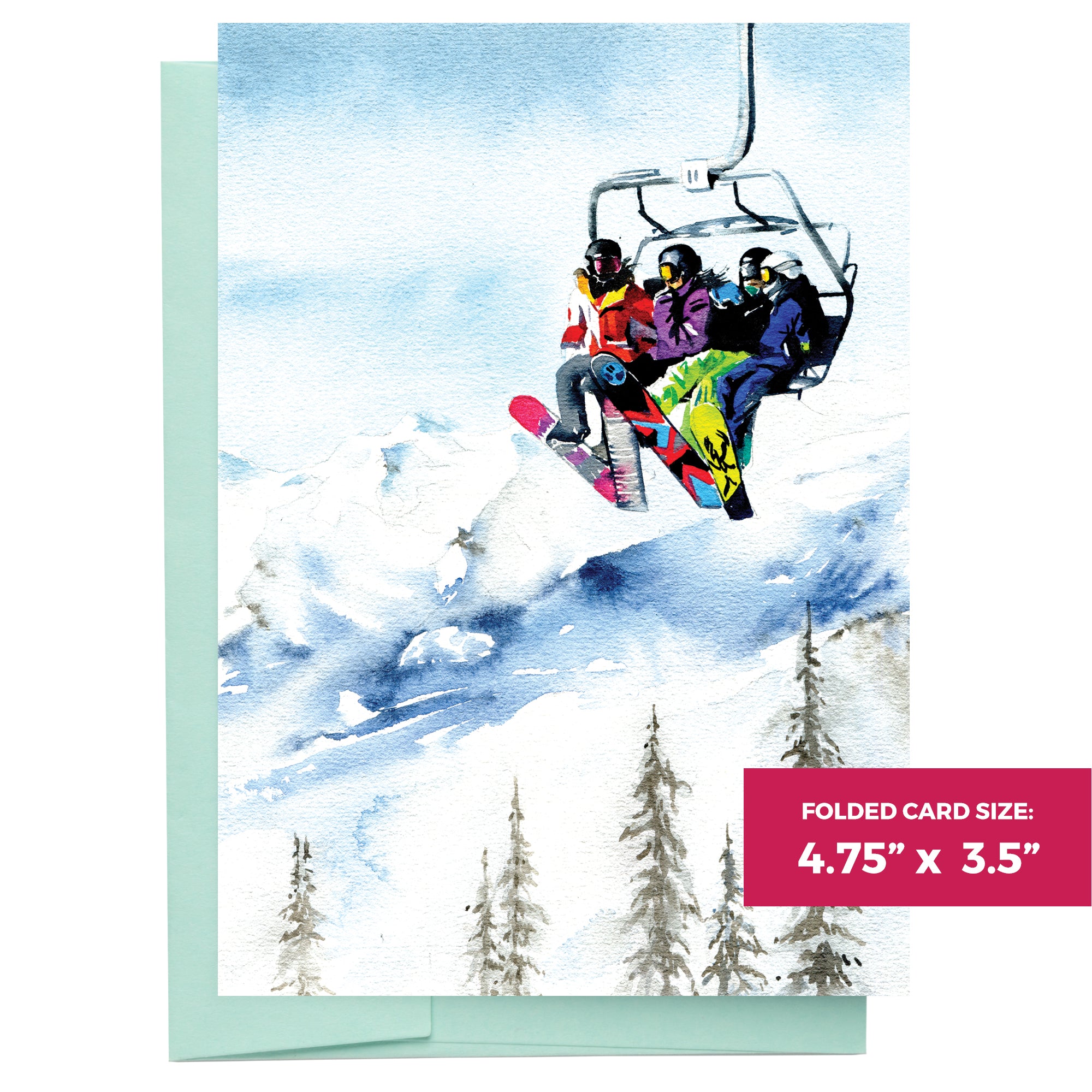 Snowboarding Dream | 16 Notecards