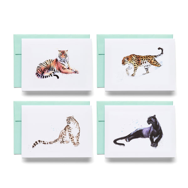 Big Cats | 16 Note Cards