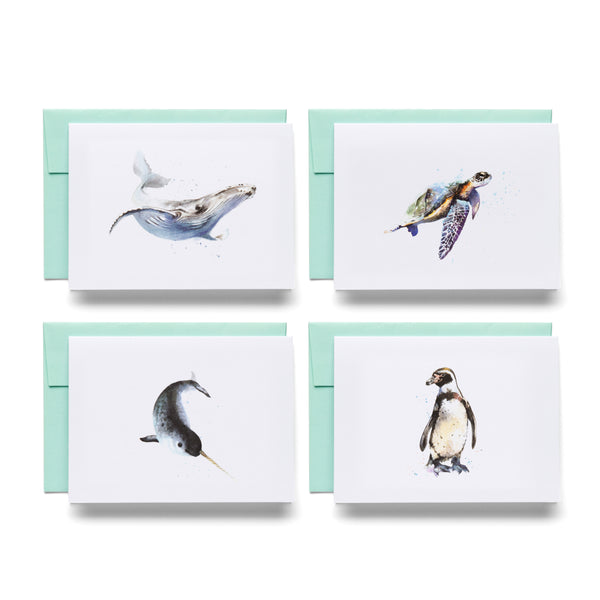 Marine Life | 16 Note Cards