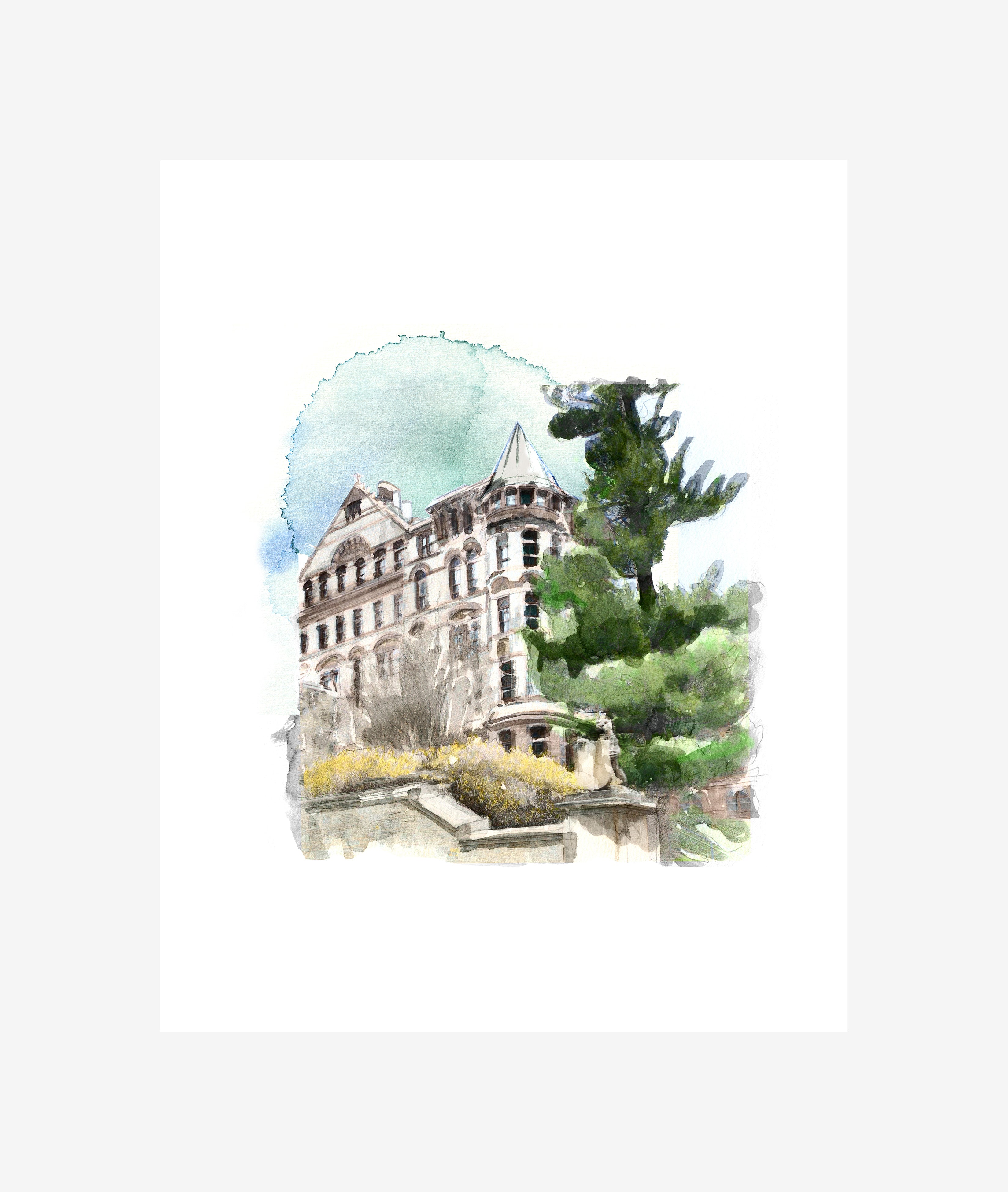 14x11 Art Print - Witherspoon Hall (WS)